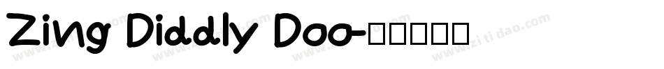 Zing Diddly Doo字体转换